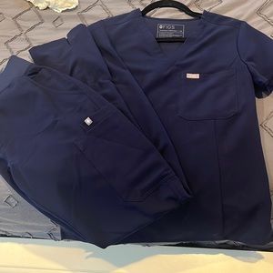 Navy blue fig scrubs